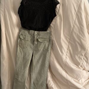 American Eagle super-hi-rise flare Pants